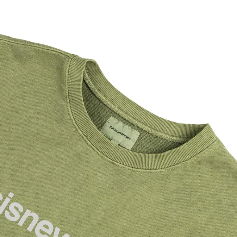 thisisneverthat Pullover*T-Logo LT Crewneck Moss Green