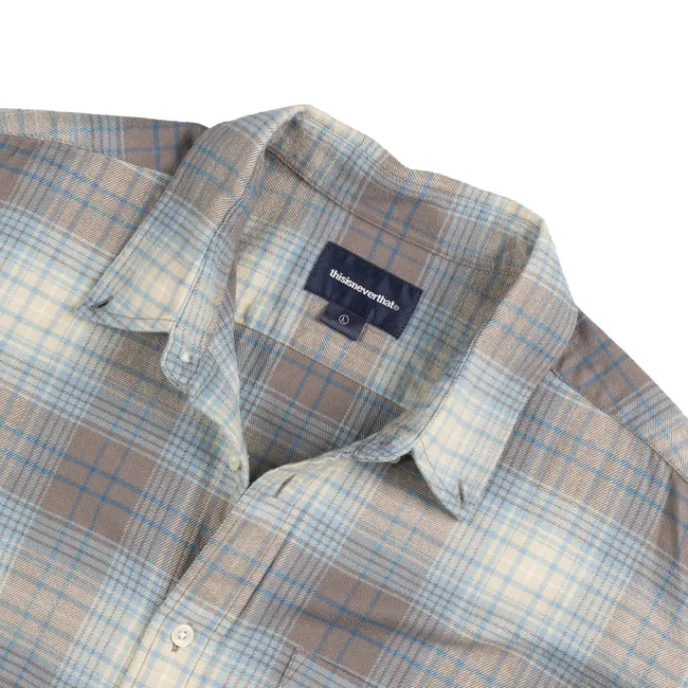 thisisneverthat Chemises*Flannel Check Shirt Brown