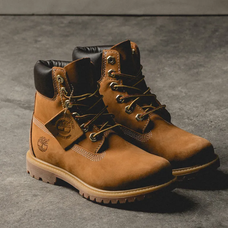 Timberland Sneakers Montantes|Sneakers En Cuir*Premium 6-Inch Lace Up Boot W *Waterproof* Wheat