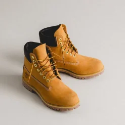 Timberland Sneakers Montantes|Sneakers En Cuir*Premium 6-Inch Lace Up Boot *Waterproof* Wheat