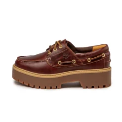 Timberland Sneakers À Plateforme|Sneakers En Cuir*Stone Street Boat Shoe W Burgundy