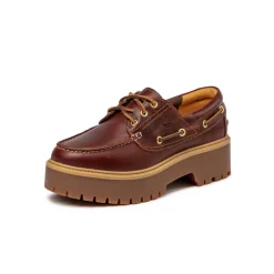 Timberland Sneakers À Plateforme|Sneakers En Cuir*Stone Street Boat Shoe W Burgundy