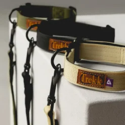 Trekk by Asphaltgold Alle Anzeigen|Accessoires Pour Chiens*Trekk Dog Collar Olive / Black