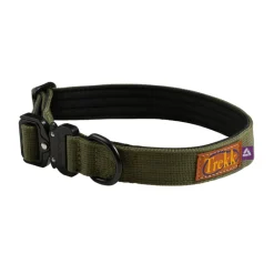 Trekk by Asphaltgold Alle Anzeigen|Accessoires Pour Chiens*Trekk Dog Collar Olive / Black