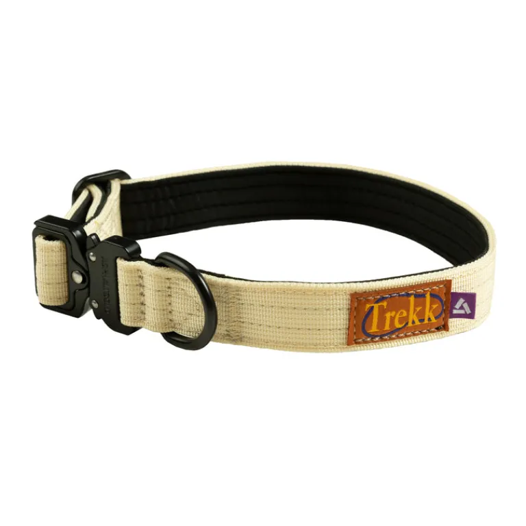 Trekk by Asphaltgold Alle Anzeigen|Accessoires Pour Chiens*Trekk Dog Collar Creme / Black