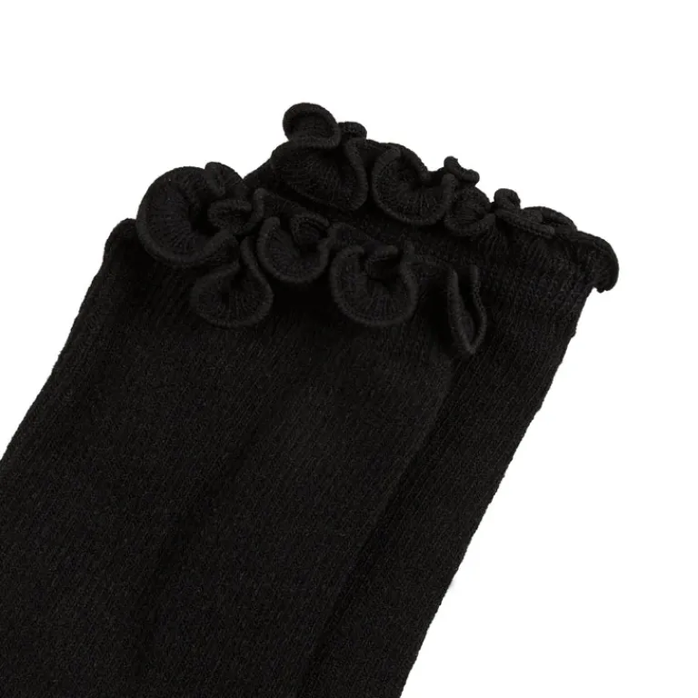 Ugg Chaussettes*W Karsyn Lettuce Edge Sock Black