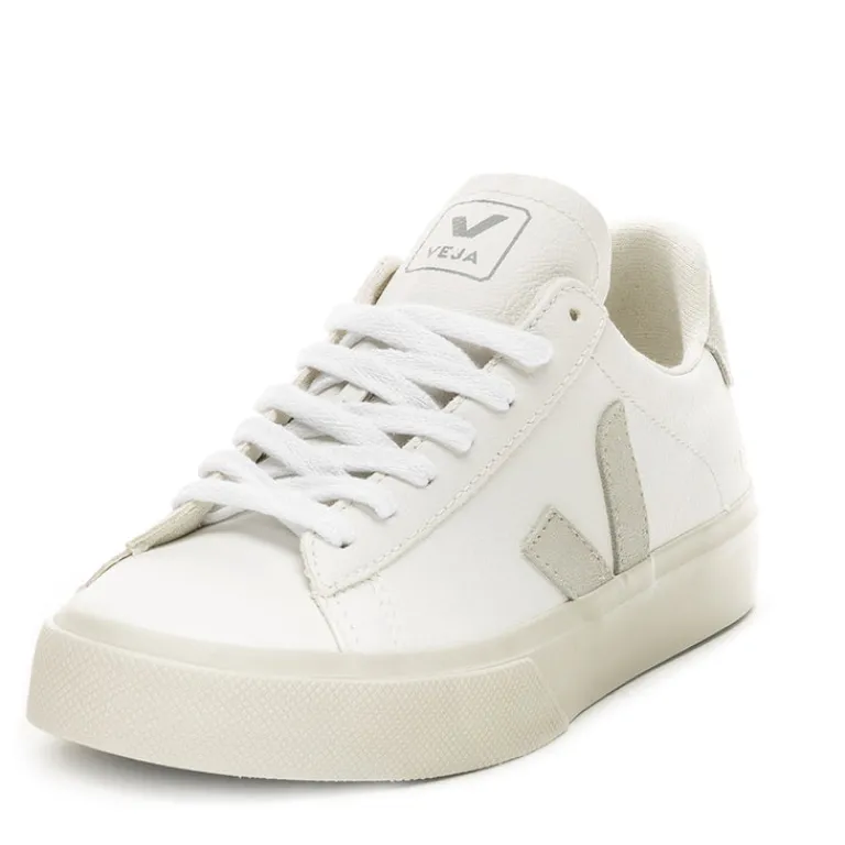 Veja Sneakers Blancs*Campo Chromefree Leather Extra White / Natural Suede