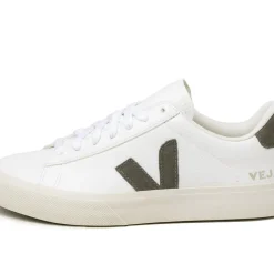 Veja Sneakers Blancs*Campo Chromefree Leather W Extra White / Kaki