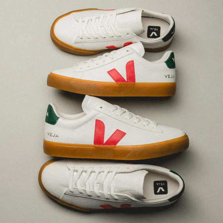 Veja Sneakers Blancs*Campo Chromefree Leather Extra White / Pekin / Poker