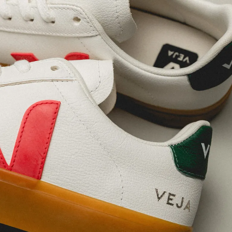 Veja Sneakers Blancs*Campo Chromefree Leather Extra White / Pekin / Poker
