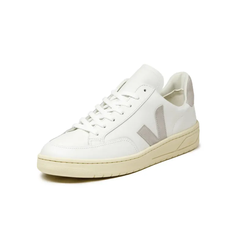 Veja Sneakers Blancs*V-12 Leather Extra White / Light Grey
