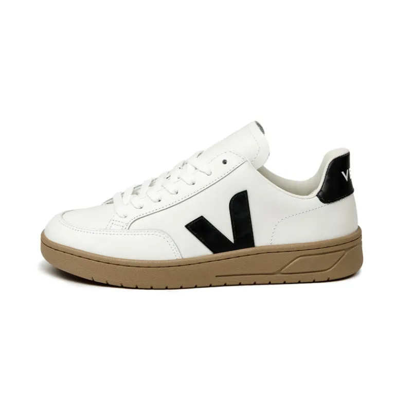 Veja Sneakers Blancs*V-12 Leather W Extra White / Black / Dune