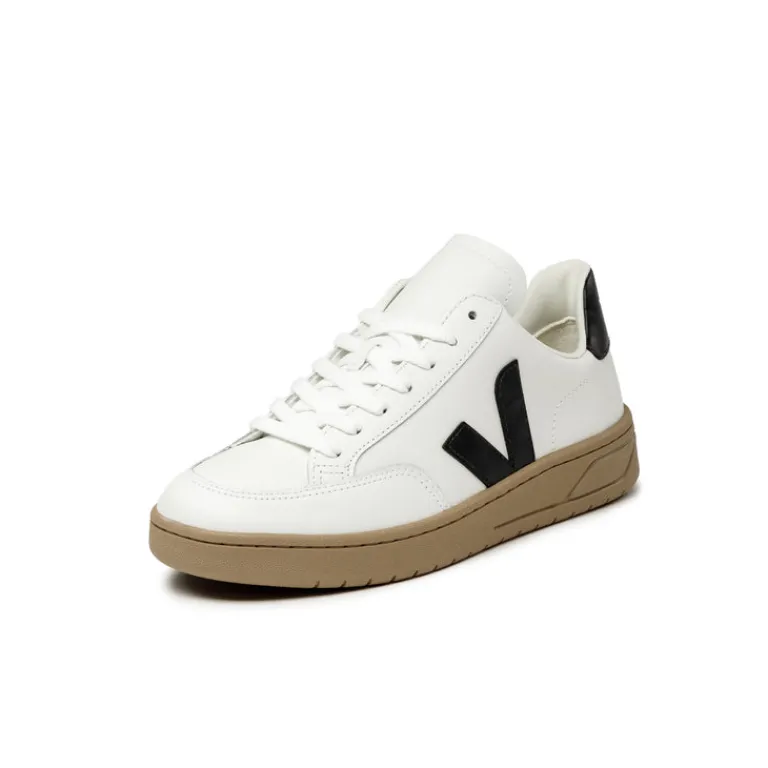 Veja Sneakers Blancs*V-12 Leather W Extra White / Black / Dune