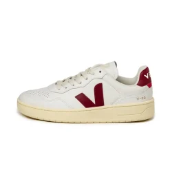 Veja Sneakers Blancs*V-90 O.T. W Extra White / Marsala