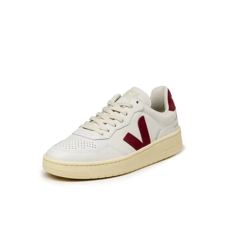 Veja Sneakers Blancs*V-90 O.T. W Extra White / Marsala