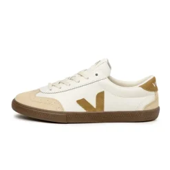 Veja Sneakers Blancs*Volley *O.T. Leather* White / Tent / Bark