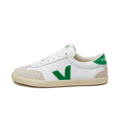 Veja Sneakers Blancs*Volley W *Canvas* White / Emeraude