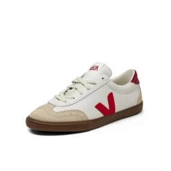 Veja Sneakers Blancs*Volley W *O.T. Leather* White / Pekin / Bark