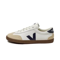 Veja Sneakers Blancs*Volley W *O.T. Leather* White / Nautico / Bark