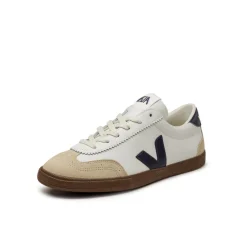 Veja Sneakers Blancs*Volley W *O.T. Leather* White / Nautico / Bark
