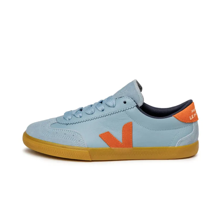 Veja Sneakers En Cuir*x Make My Lemonade Volley O.T. W Steel / Pumpkin