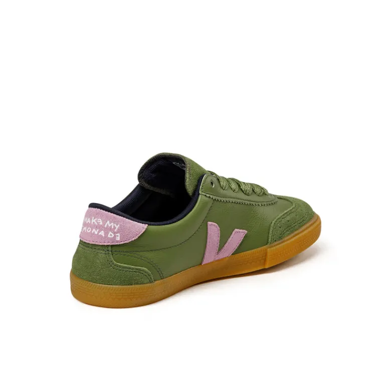 Veja Sneakers En Cuir*x Make My Lemonade Volley O.T. W Kiwi / Orchid