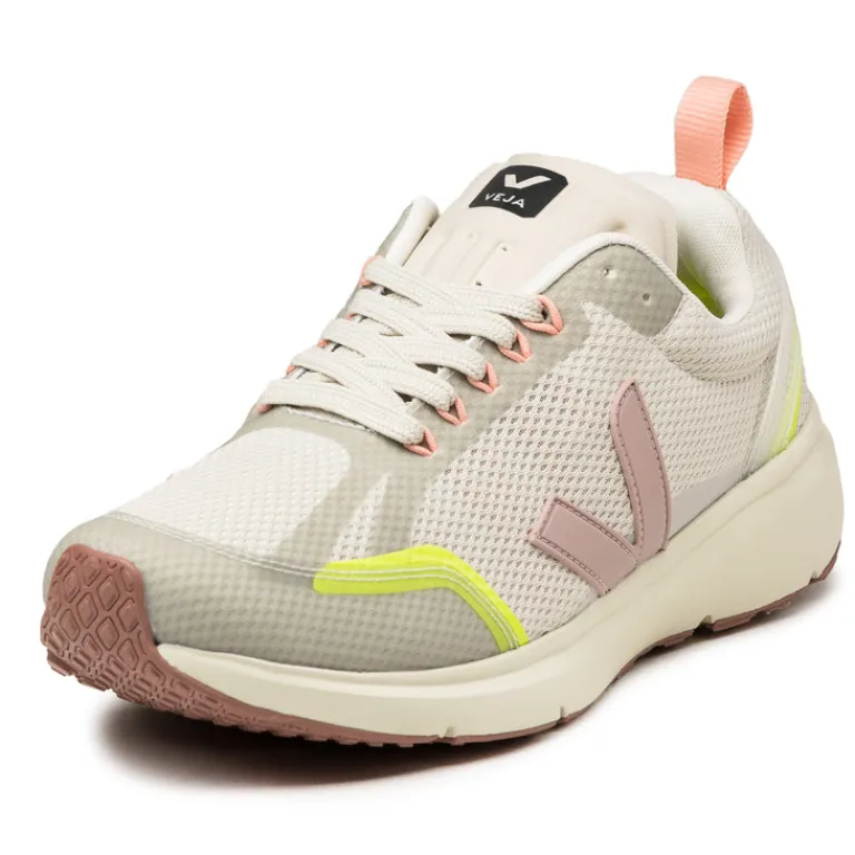 Veja Chaussures De Running*Condor 2 Alveomesh Natural / Babe / Jaune Fluo