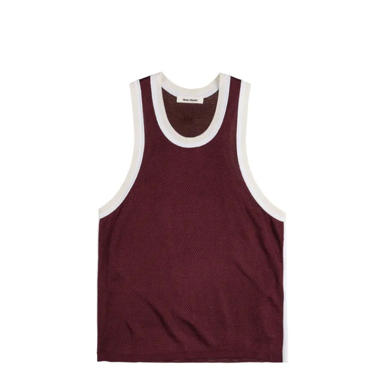 Wales Bonner T-Shirts*Rio Tank Top Bordeaux