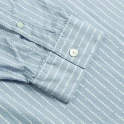 Wood Wood Chemises*Rofus Oversized Shirt Blue Heron